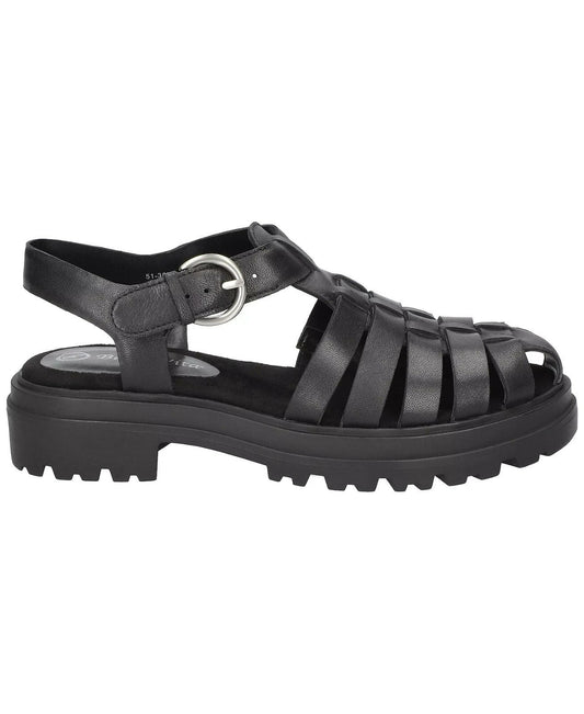 Bella Vita Womens Sinclaire Fisherman Sandals Black 11 W New $100