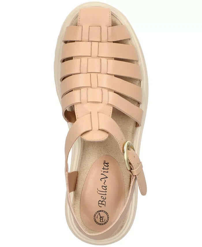 Bella Vita Womens Sinclaire Fisherman Sandals Natural Tan 9.5 New $100