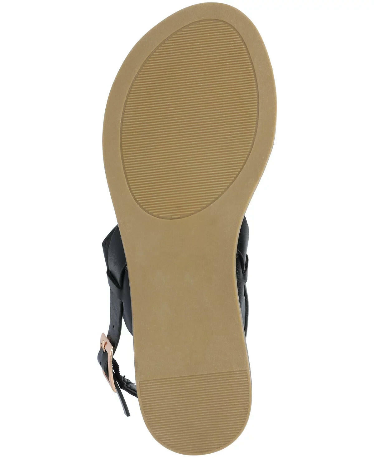 Journee Collection Womens Lavine Double Strap Sandals Black Size 9  MSRP $59