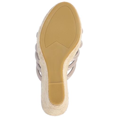 Journee Collection Cynthie Espadrille Wedge Sandals – Women’s Tan, Size 10