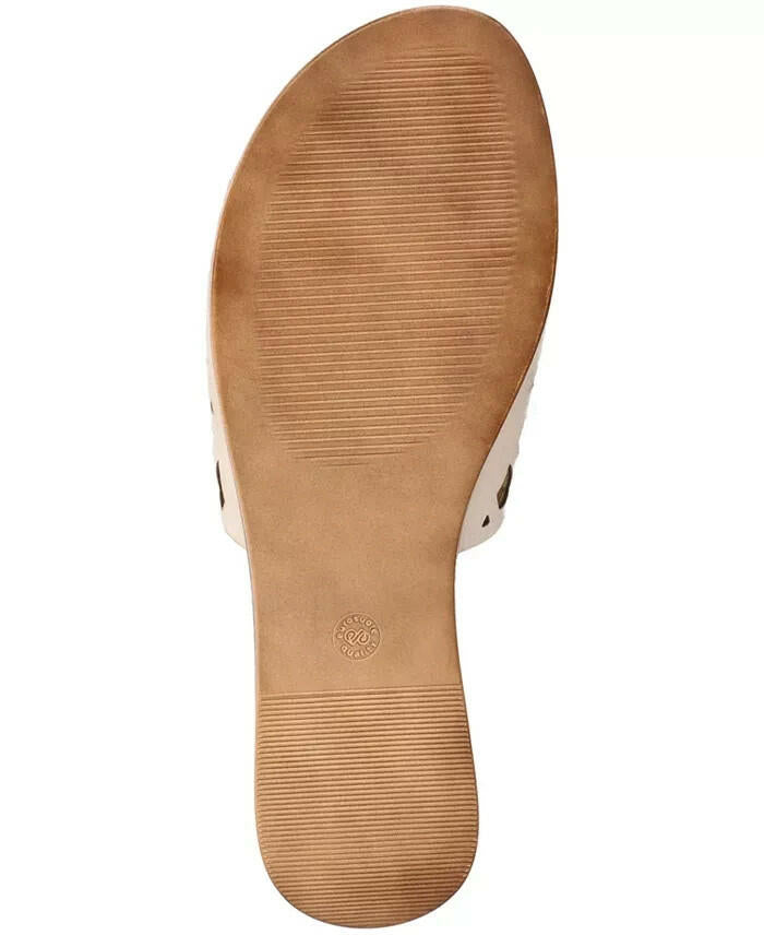 Bella Vita Womens Cas Italy Slide Sandals Stone Ivory Size 9.5 New $100