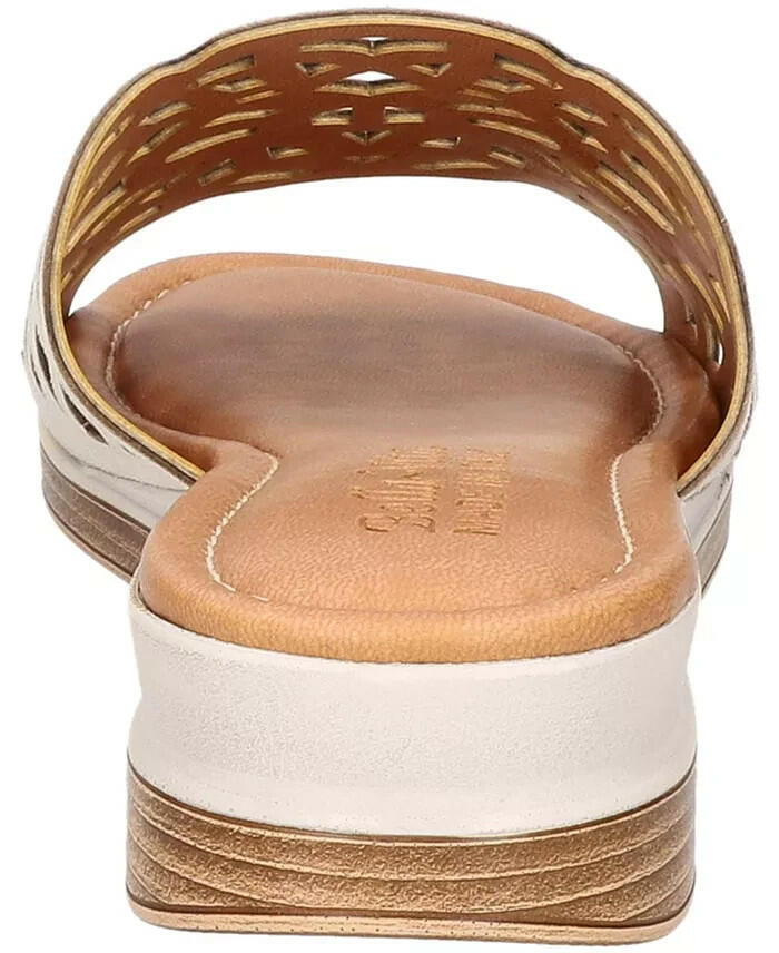 Bella Vita Womens Cas Italy Slide Sandals Stone Ivory Size 9.5 New $100