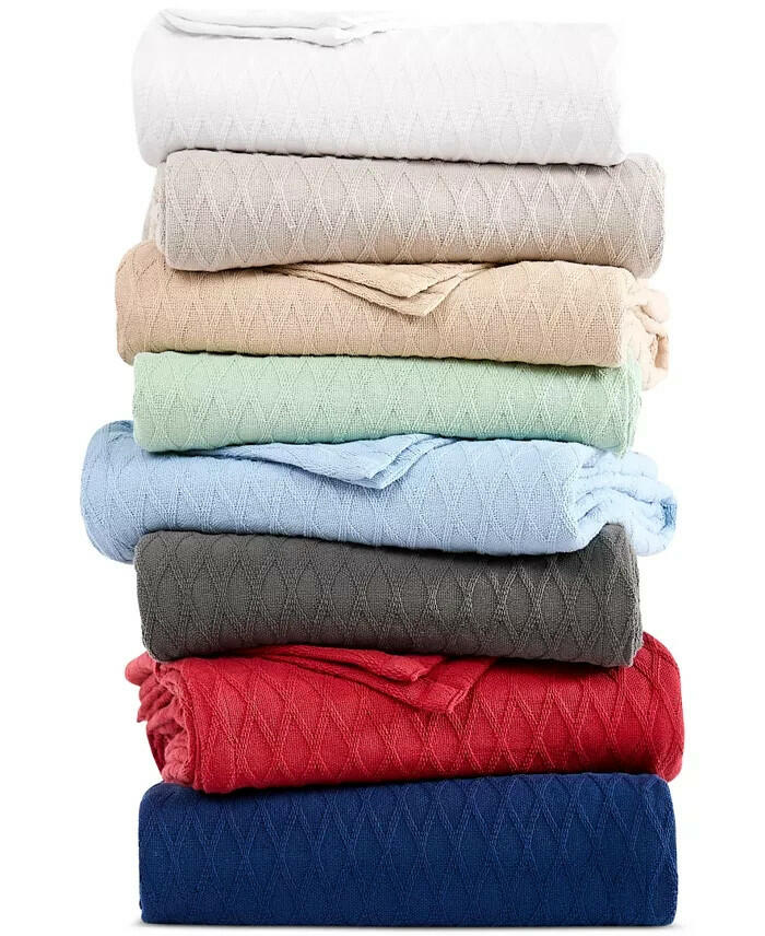 Lauren Ralph Lauren Classic Cotton Blanket Twin White MSRP $90