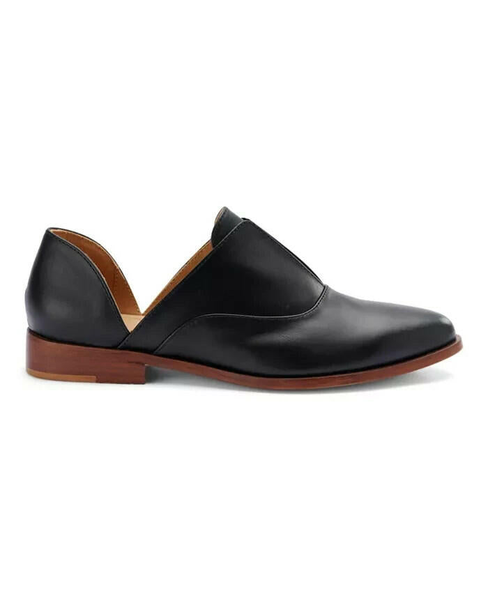 Nisolo Womens Emma DOrsay Oxford 2.0 Leather Slip On Black 9.5 $170