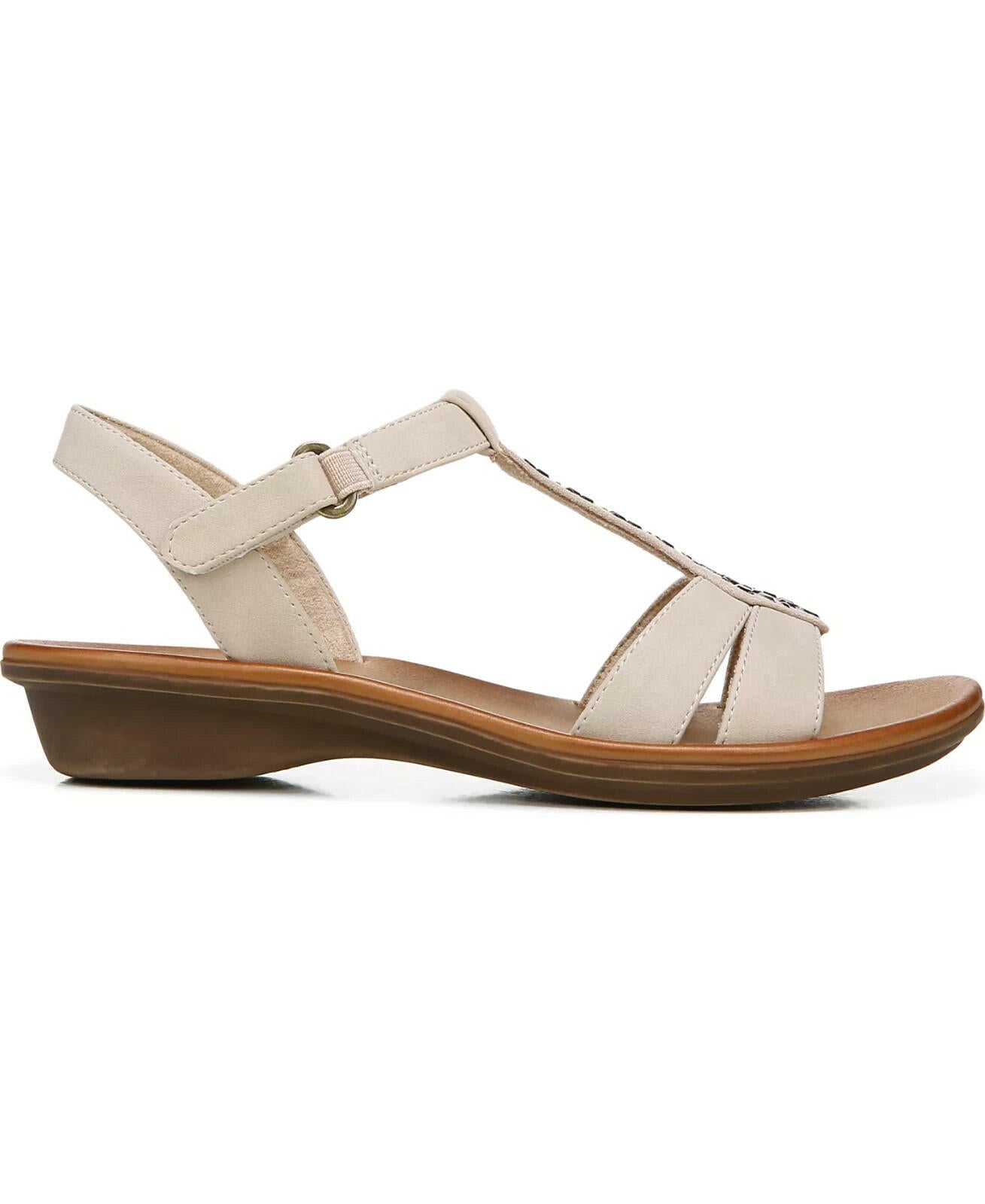 SOUL Naturalizer Summer Ankle Strap Sandal Off White 10W MSRP $89