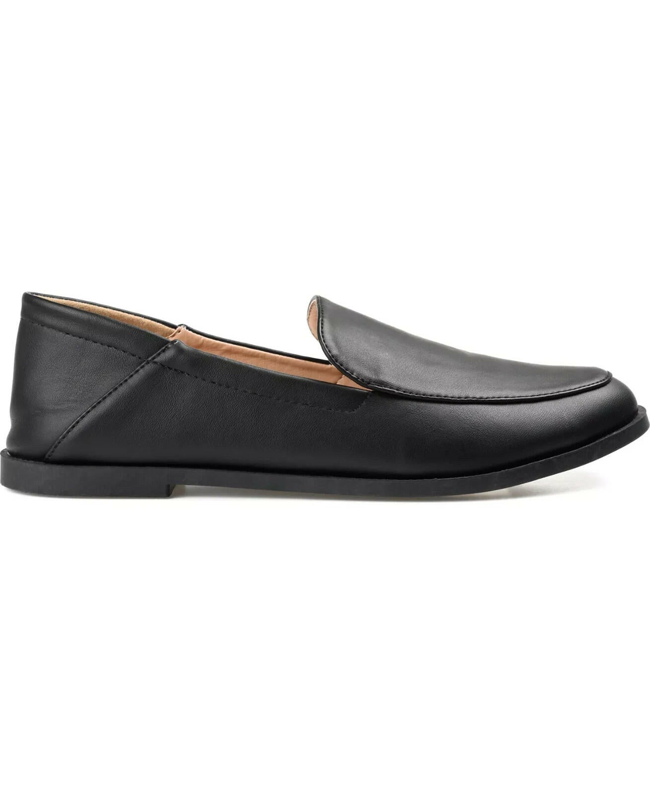 Journee Collection Corinne Slip On Loafer Black 10 New $69