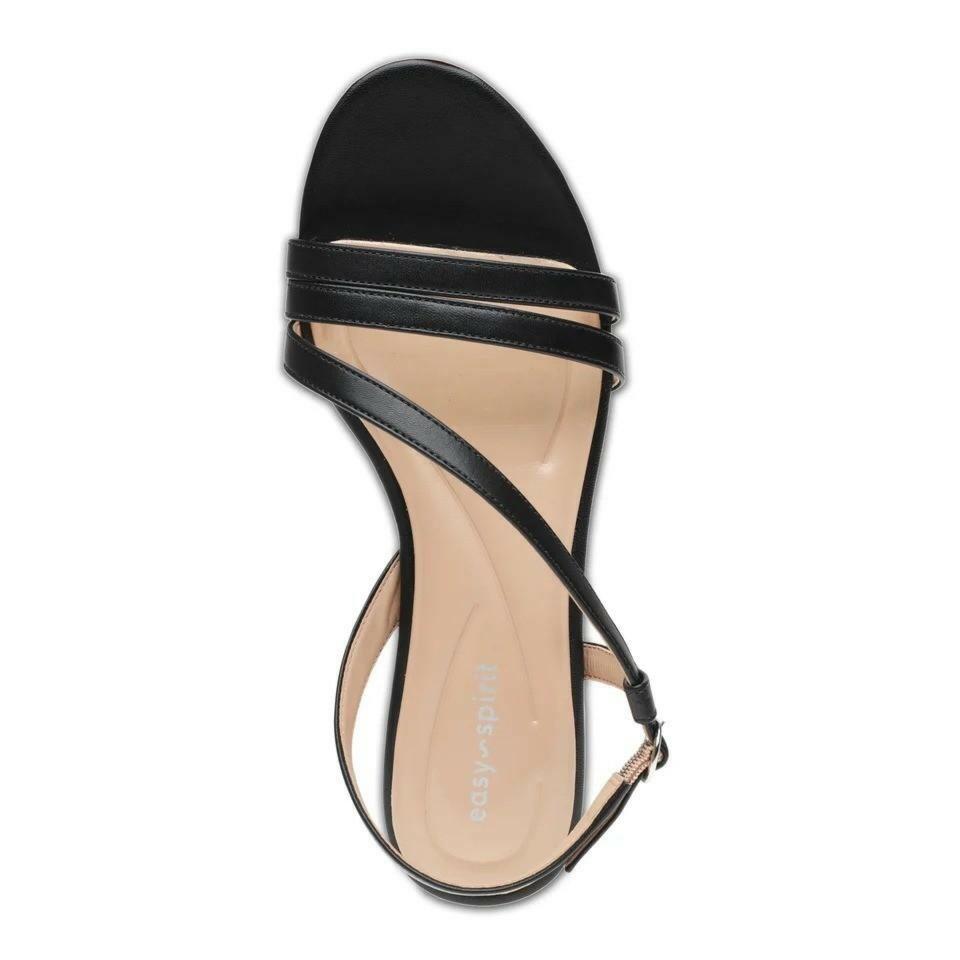 Easy Spirit Glenni Women’s Strappy Sandals – Comfort Block Heel Open Toe Shoes