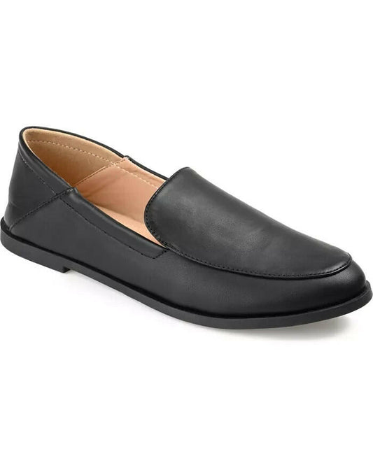Journee Collection Corinne Slip On Loafer Black 10 New $69