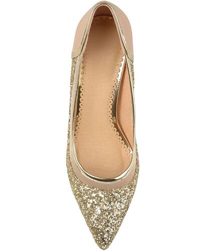 JOURNEE COLLECTION WOMEN'S KALANI HIGH HEEL PUMPS,ROSE GOLD,US SIZE 6