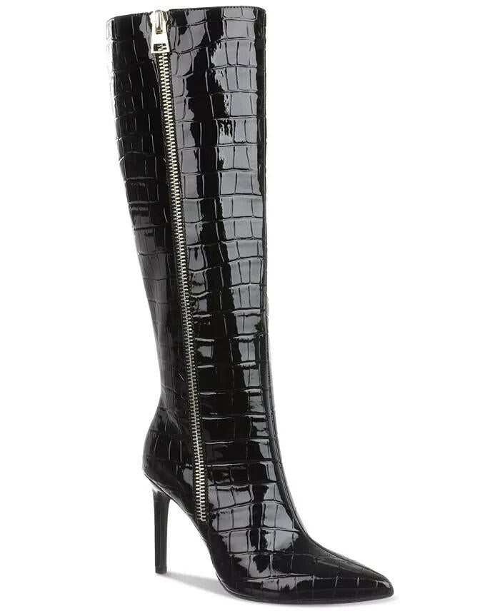 I.N.C. International Concepts Sabrinaa Zip Knee-High Boots Black Size 6.5  $159
