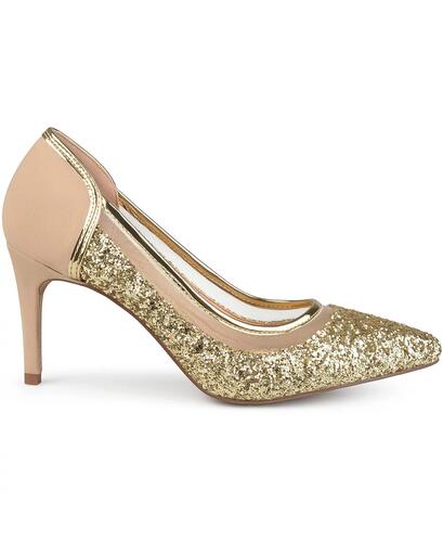 JOURNEE COLLECTION WOMEN'S KALANI HIGH HEEL PUMPS,ROSE GOLD,US SIZE 6