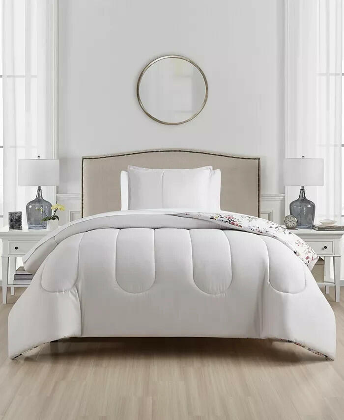 Sunham Hill Garden 3Pc Floral Comforter Set Full Queen MSRP $80