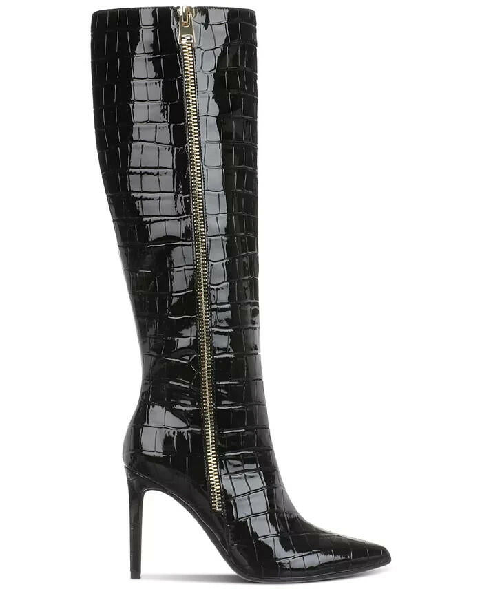 I.N.C. International Concepts Sabrinaa Zip Knee-High Boots Black Size 6.5  $159