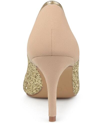 JOURNEE COLLECTION WOMEN'S KALANI HIGH HEEL PUMPS,ROSE GOLD,US SIZE 6