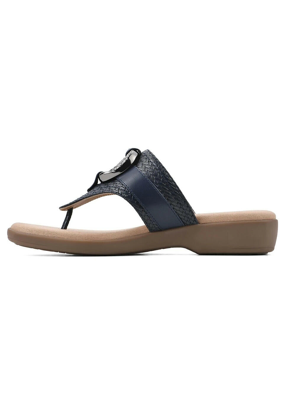 Cliffs by White Mountain Benedict Sandals Women’s Thong Shoes Navy 10 MSRP $70