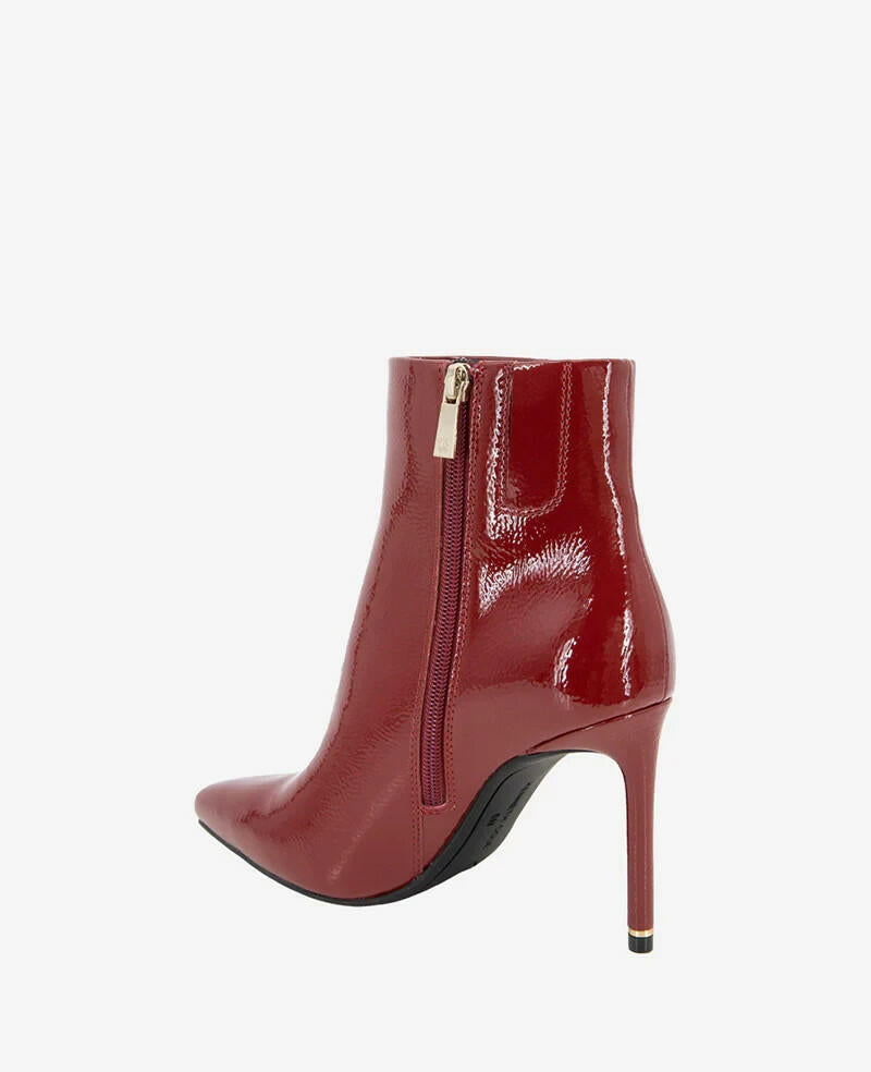 Quincy Patent Heel Ankle Bootie Rio Red Size 9 New MSRP $169