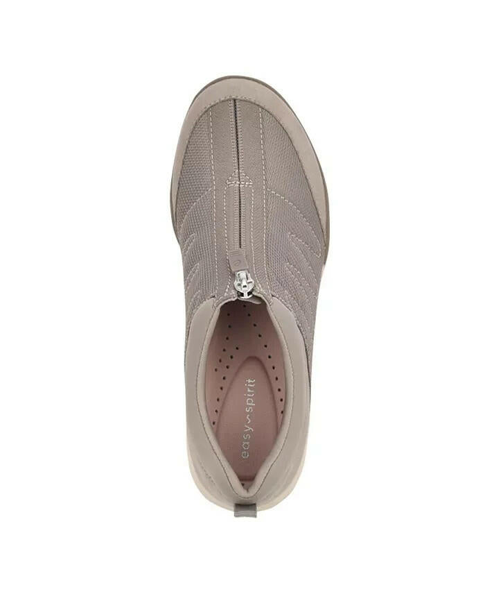 Easy Spirit Bestrong Zip Up Walking Sneakers Gray Tan 6.5 Comfort $98