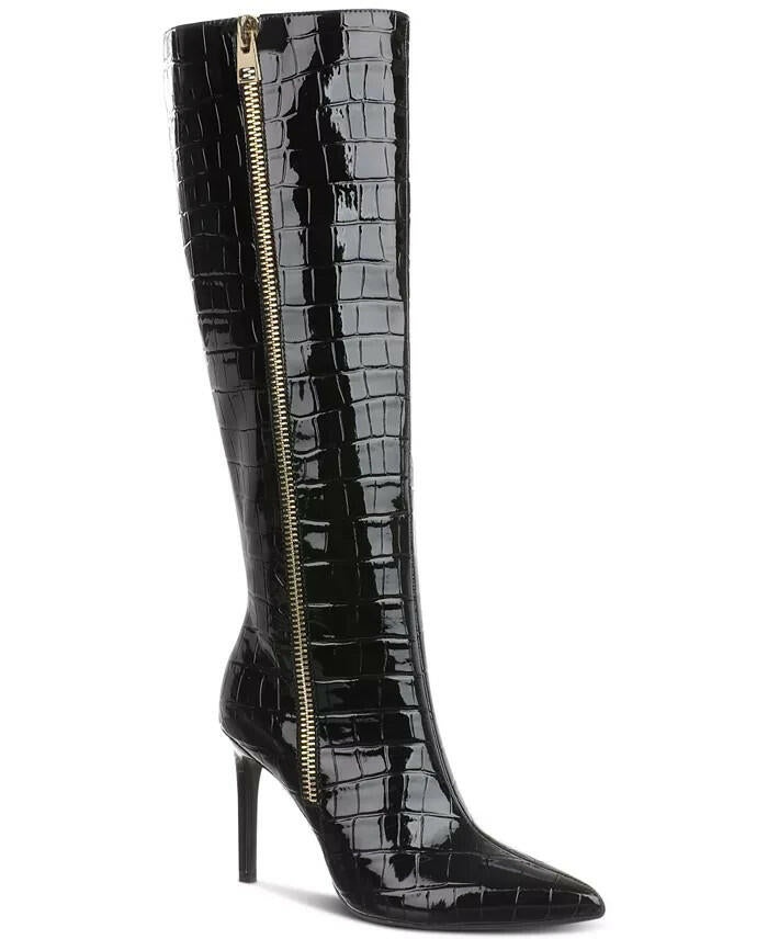 I.N.C. International Concepts Sabrinaa Zip Knee-High Boots Black Size 6.5  $159