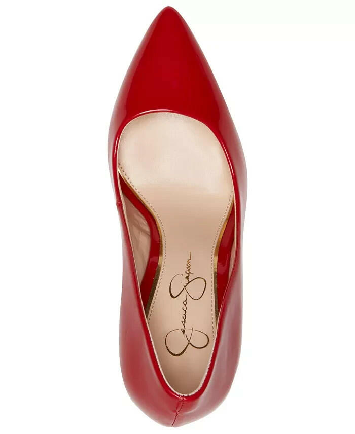 Jessica Simpson Womens Cassani Pointed Toe Pumps Red 9.5 New $79