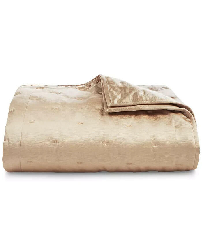 Hotel Collection Glint 3 Piece Coverlet Set King Gold MSRP $500