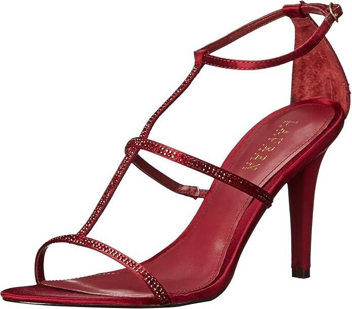 Lauren Ralph Lauren Aida Red Satin Leather Heels Size 6.5 Dress Shoes $150