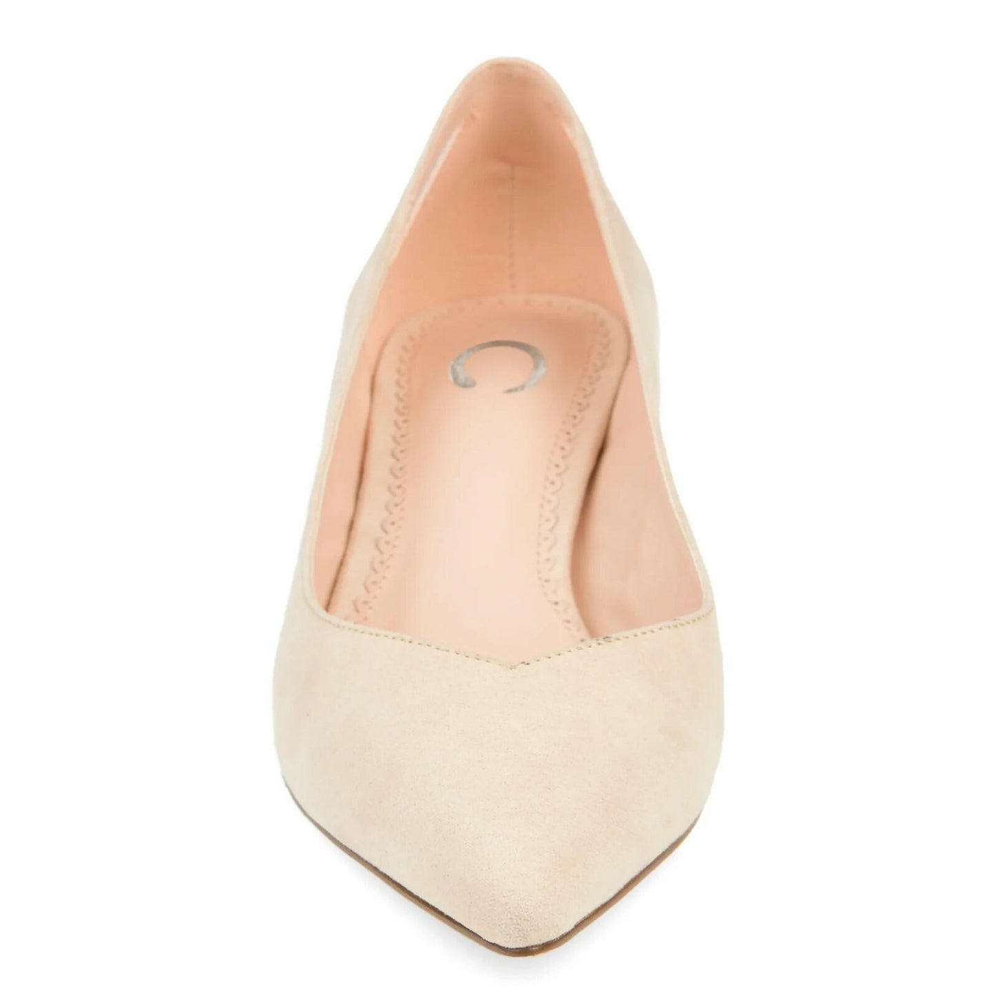 Journee Collection Womens Goldie Kitten Heel Pumps Nude 12 New $60