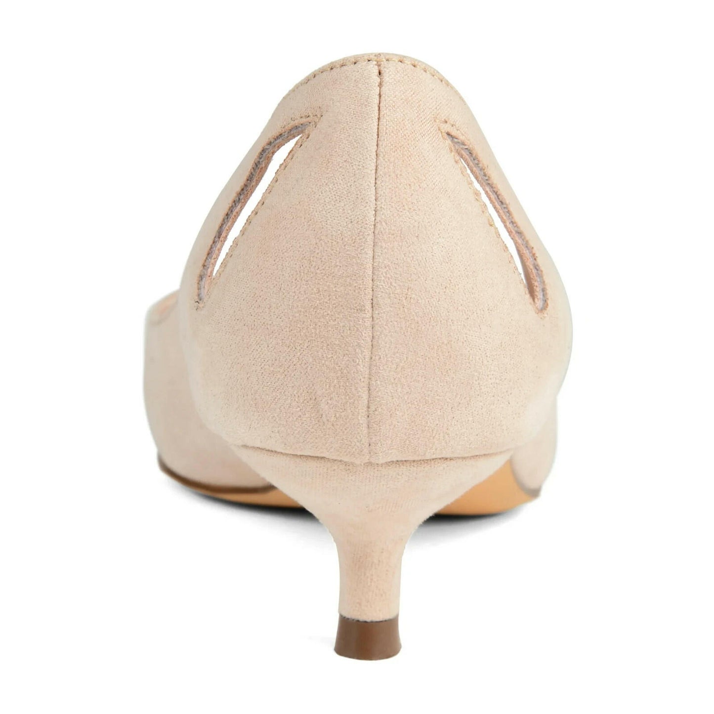 Journee Collection Womens Goldie Kitten Heel Pumps Nude 12 New $60