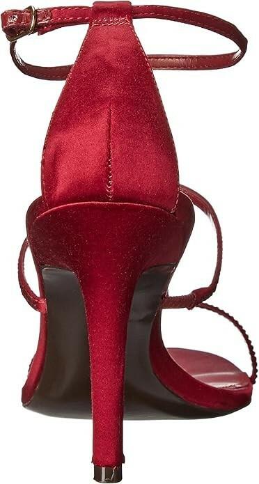 Lauren Ralph Lauren Aida Red Satin Leather Heels Size 6.5 Dress Shoes $150