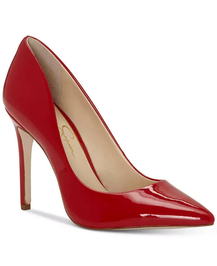 Jessica Simpson Womens Cassani Pointed Toe Pumps Red 9.5 New $79
