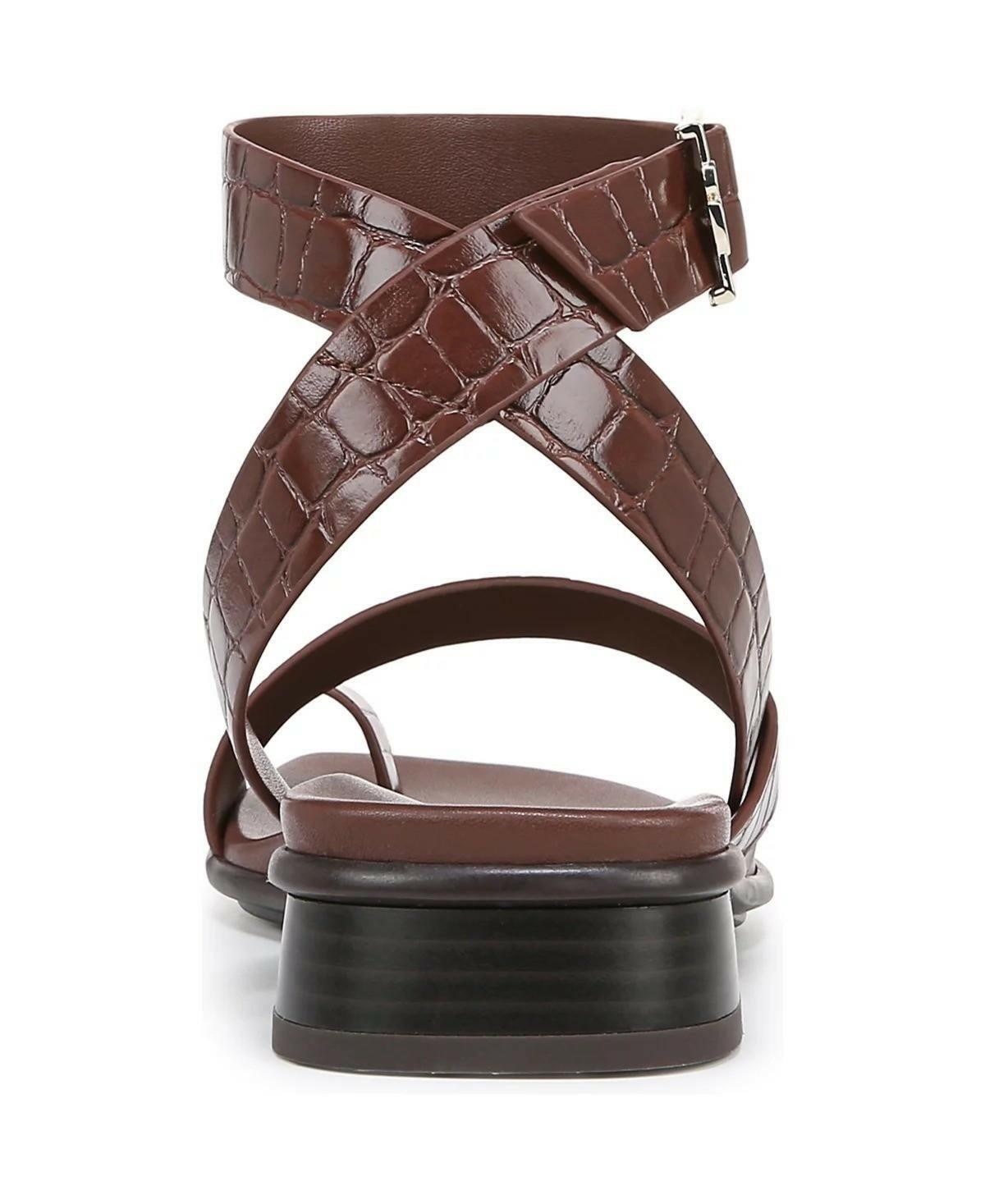 Naturalizer Birch Sandals Strappy Comfort  Brown Croco Size 8.5  MSRP $110