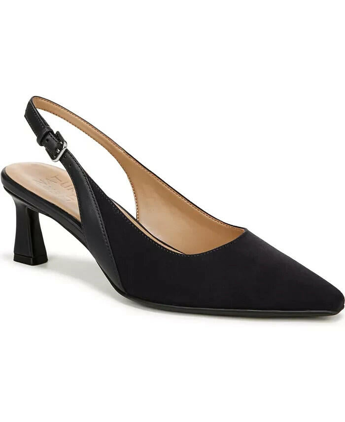 Naturalizer Womens Tansy Snip Toe Slingback Pumps Navy 7.5 $115