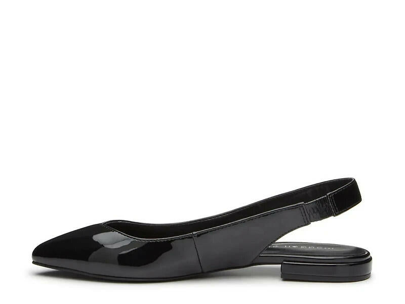 Madden Girl Womens Devin Slingback Pointed Toe Flats Black 6 $69