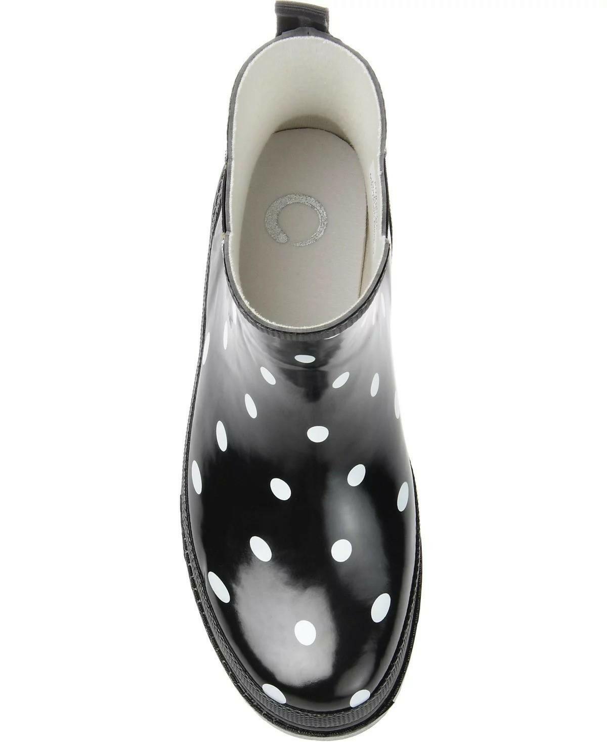 Journee Collection Tekoa Rain Boots Women’s Ankle Waterproof Shoes Dots 7 – MSRP