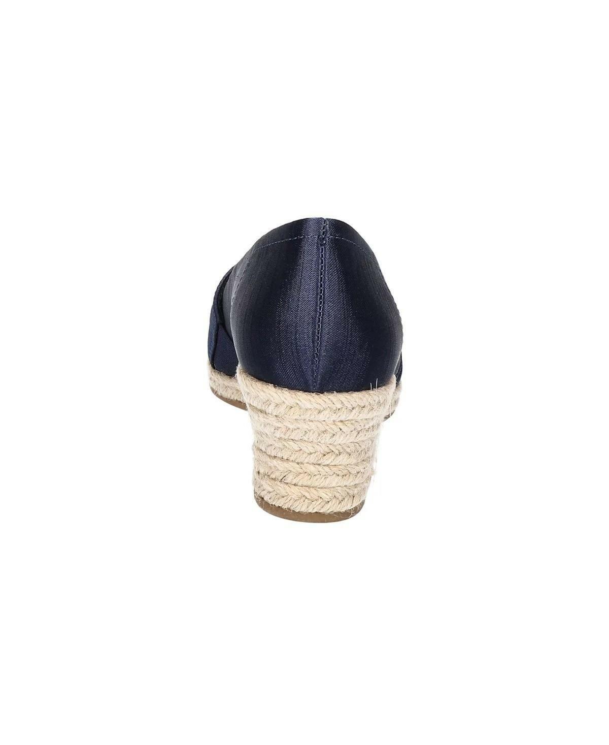 Easy Street Jasper Espadrille Sandals Women’s Comfort Wedge Shoes Navy 7 N