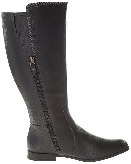 Dr Scholls Womens Confess Riding Boots Black 8.5 Wide Shaft New $100