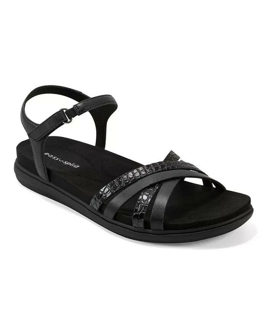 Easy Spirit Womens Dottle Ankle Strap Sandals Black $69