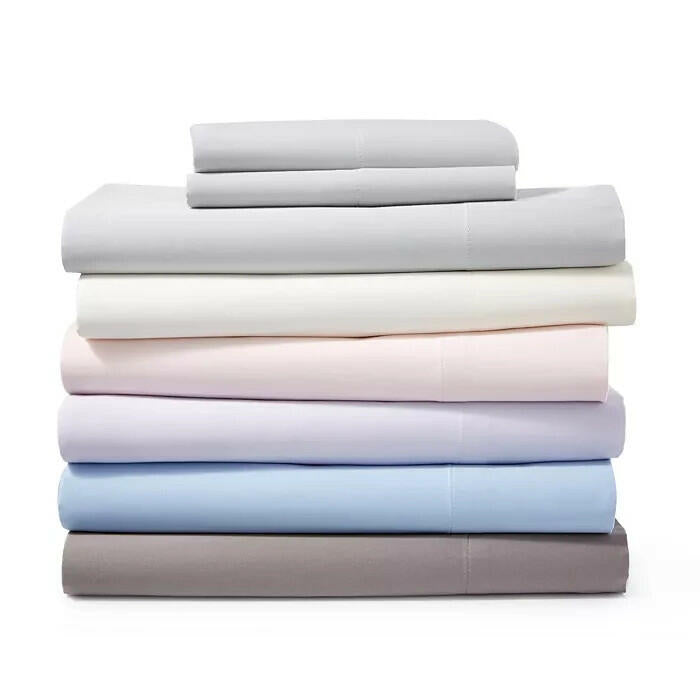 Sky Blue 500TC Pima Cotton Queen Sheet Set Wrinkle Resistant New $180