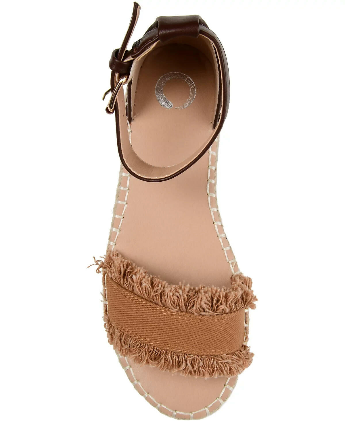 Journee Collection Womens Tristeen Espadrille Sandals Tan 7.5 MSRP $59