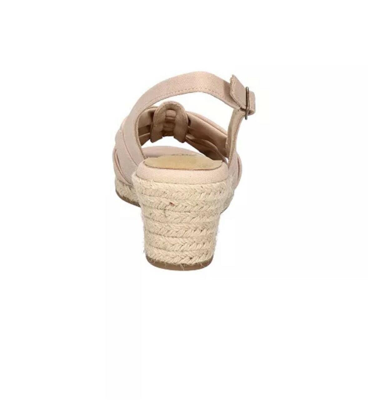 Bella Vita Women Cheerful Slingback Espadrille Wedge Sandals US 7 Natural $90