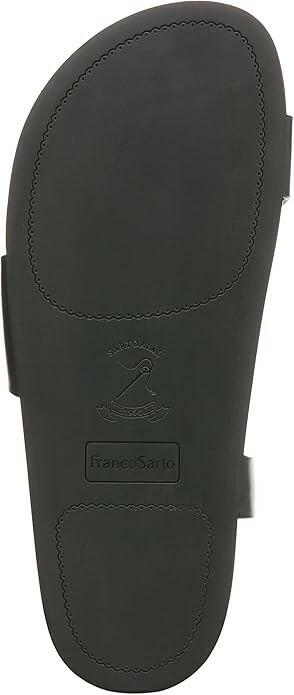Franco Sarto Womens Blair Toe Loop Sandals Black Size 6 New $99