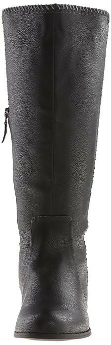Dr Scholls Womens Confess Riding Boots Black 8.5 Wide Shaft New $100