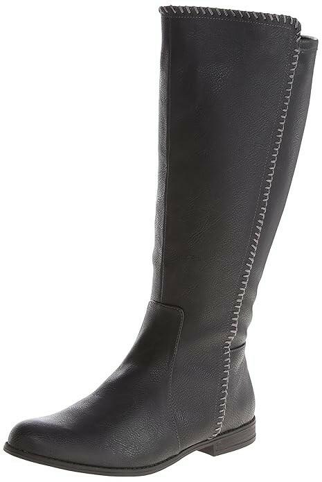 Dr Scholls Womens Confess Riding Boots Black 8.5 Wide Shaft New $100