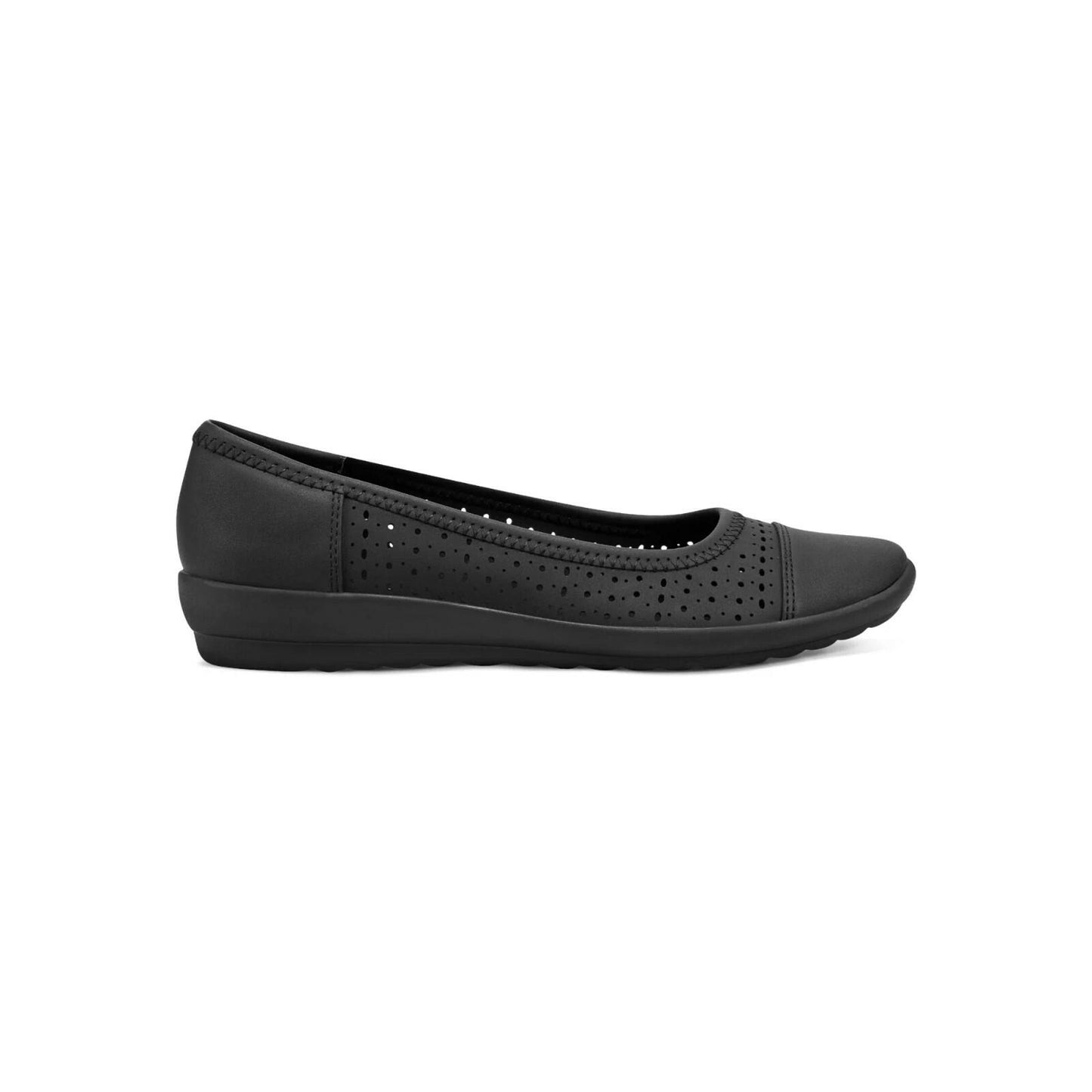 Easy Spirit Womens Avien Slip On Ballet Flats Black 7.5 New $69