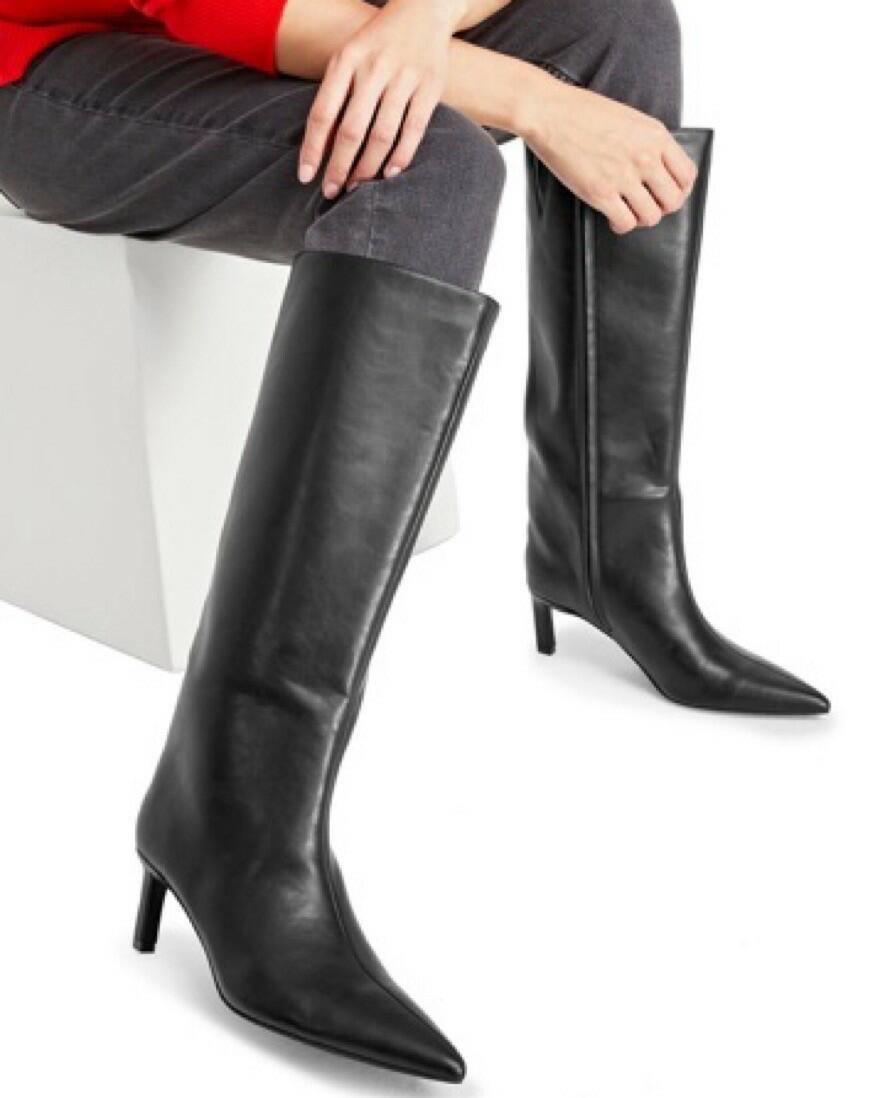 On 34th Rachelle Stovepipe Knee High Boots Gold 10 MSRP $129