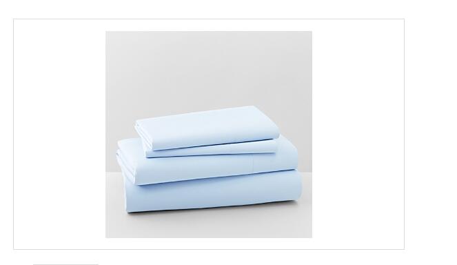 Sky Blue 500TC Pima Cotton Queen Sheet Set Wrinkle Resistant New $180