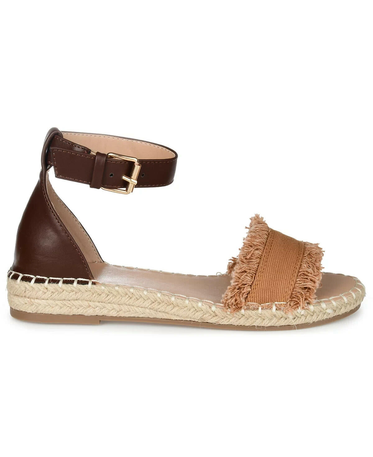 Journee Collection Womens Tristeen Espadrille Sandals Tan 7.5 MSRP $59