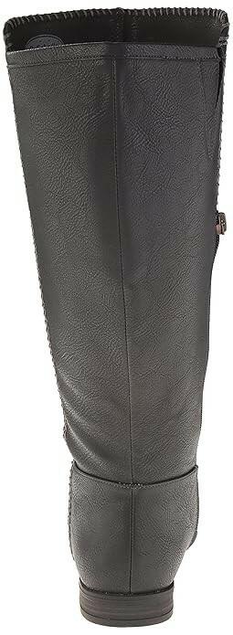 Dr Scholls Womens Confess Riding Boots Black 8.5 Wide Shaft New $100