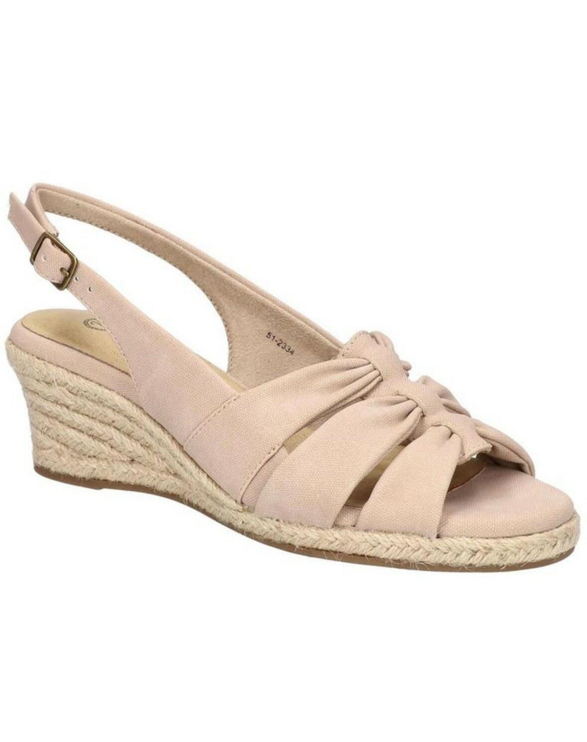 Bella Vita Women Cheerful Slingback Espadrille Wedge Sandals US 7 Natural $90