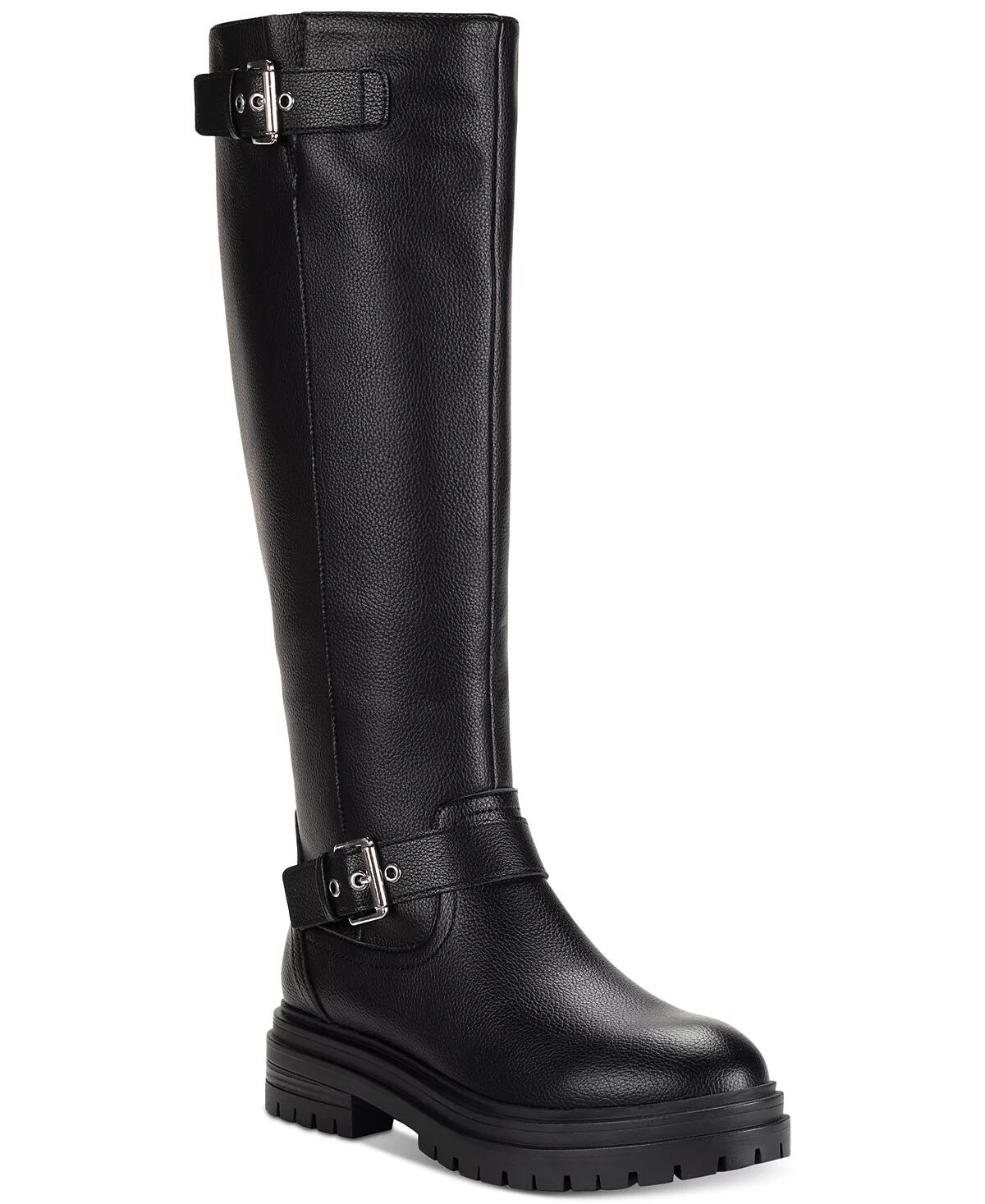 Sun + Stone Womens Omegaa Moto Boots Black Lug Sole Sz 5 MSRP $129