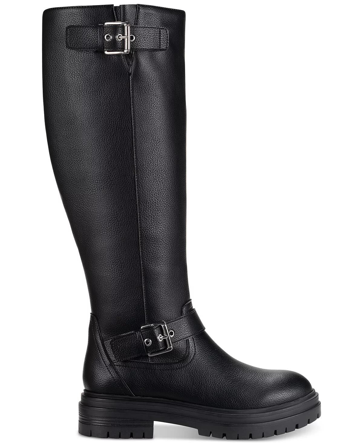Sun + Stone Womens Omegaa Moto Boots Black Lug Sole Sz 5 MSRP $129